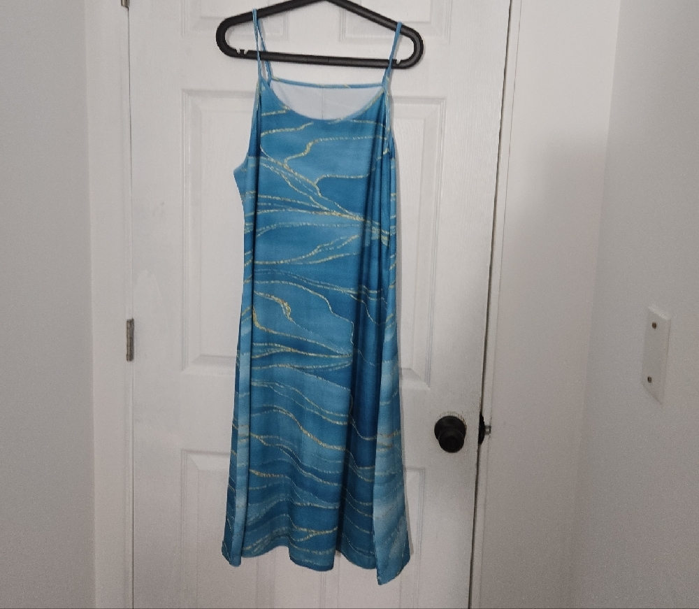 Blue and Gold Women's Dress